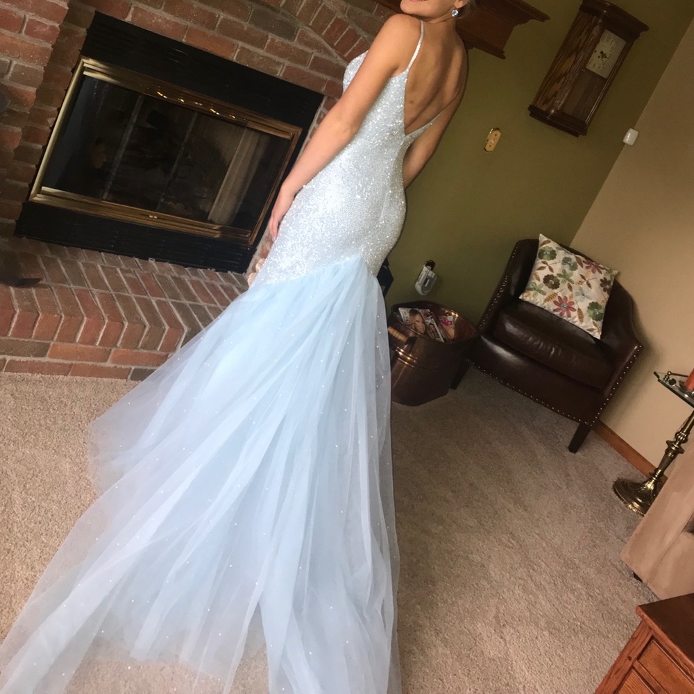 Sherri Hill Light Blue Prom/Pageant Dress